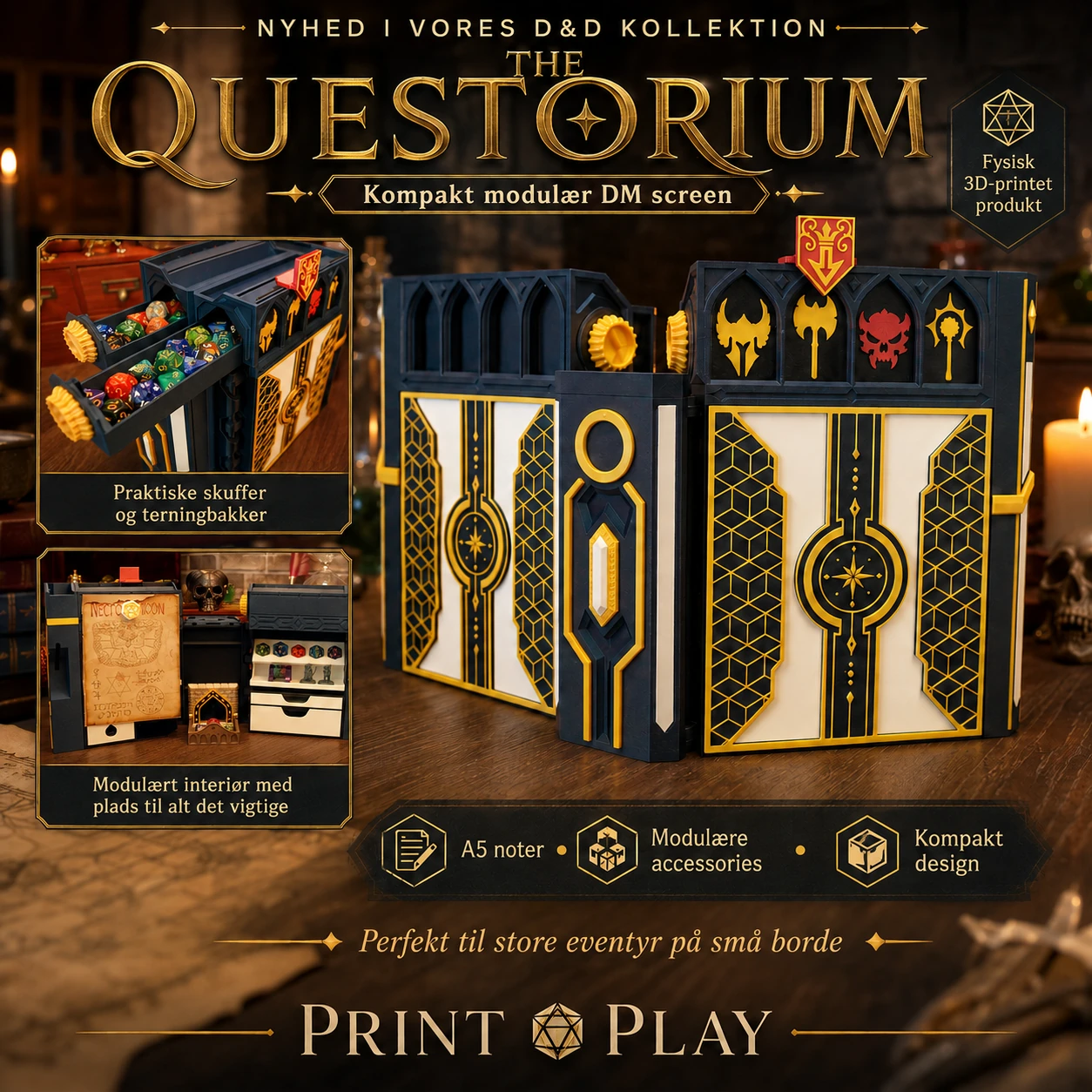The Questorium modulære GM-skærm